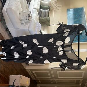 Black and White Polka Dot Dress